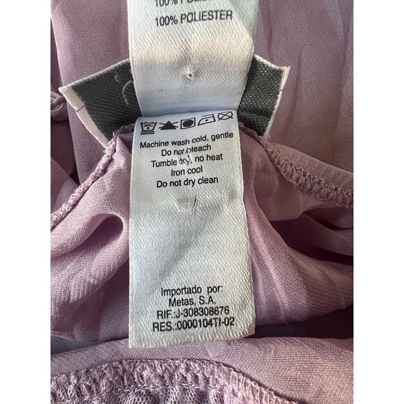 La Senza Lingerie Lilac Purple Semi Sheer Open Front Babydoll With Lace Ruffles - Picture 5 of 5